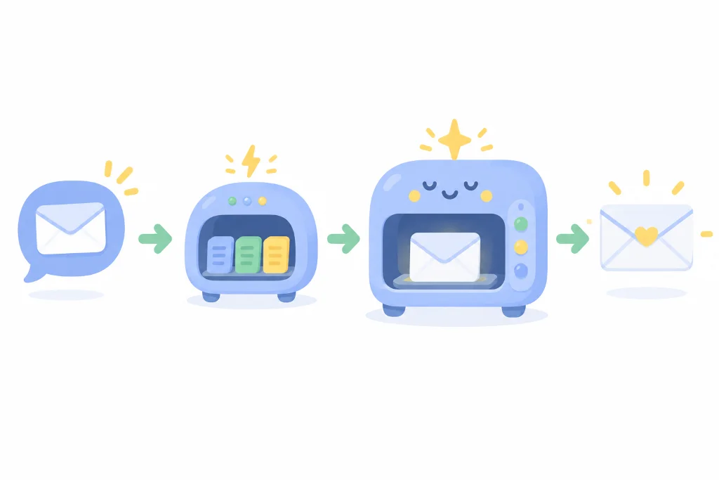 Illustration for the Customer Reply Team recipe