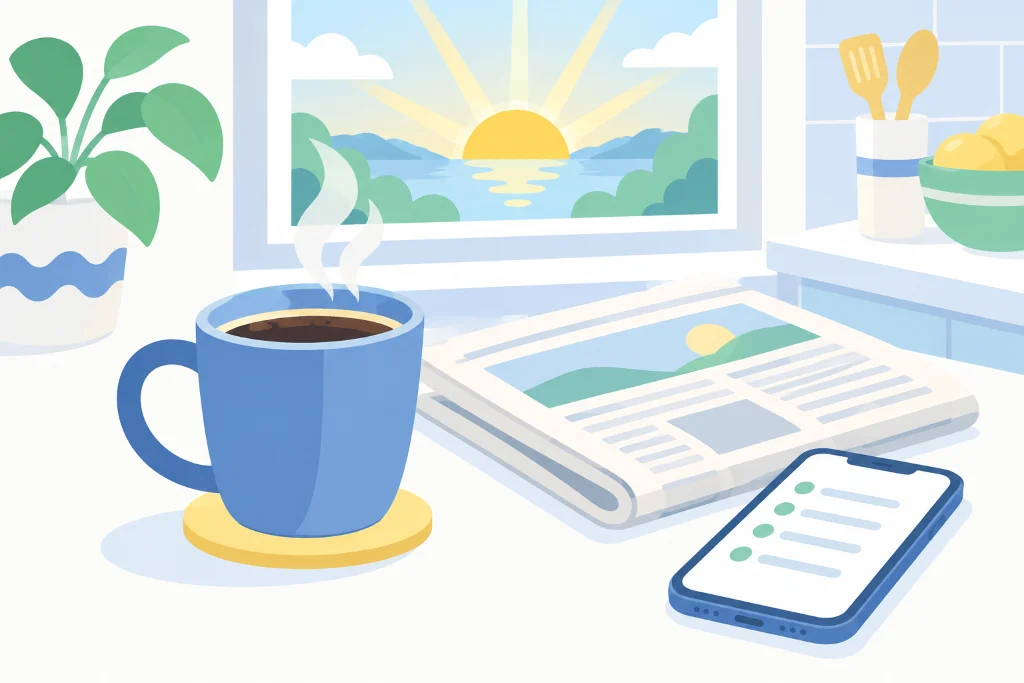 Illustration for the Morning News Digest recipe