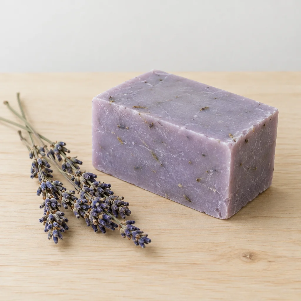 A picture this recipe made for: Handmade lavender soap, 100 g